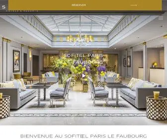 Sofitel-Paris-Lefaubourg.com(Sofitel Paris Le Faubourg) Screenshot