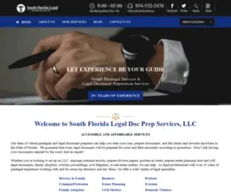 SoflalegaldocPrep.com(Florida Legal Document Preparation Services) Screenshot