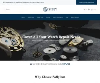 Soflypart.com(High-quality watch parts and tools supplier) Screenshot