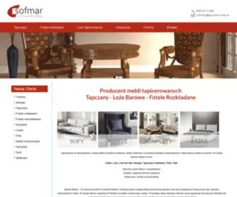 Sofmar.com.pl(Meble tapicerowane na wymiar Radom) Screenshot