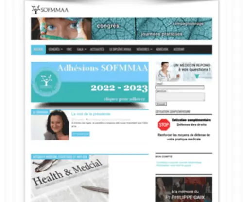 Sofmmaa.org(Société Francaise de Médecine Morphologique et Anti) Screenshot