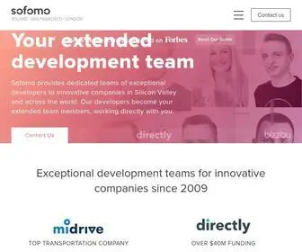 Sofomo.com(Extended Software Development Teams) Screenshot