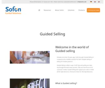 Sofonguidedselling.com(Sales software) Screenshot