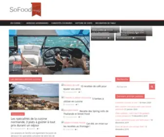 Sofoodmag.fr(Le magazine de la cuisine et de la passion culinaire) Screenshot