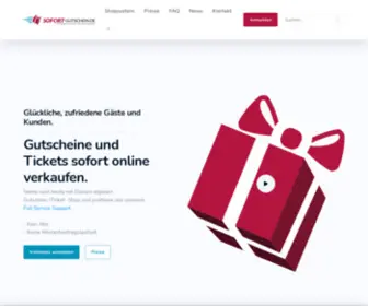 Sofort-Gutschein.de(Gutscheine und Tickets online verkaufen) Screenshot