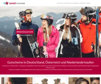 Sofort-Gutscheine.de(Geschenk-Gutscheine von regionalen Anbietern kaufen) Screenshot