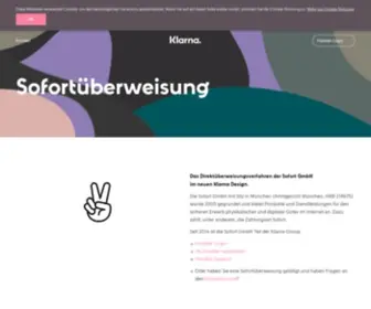 Sofort.de(A Klarna Group Company) Screenshot