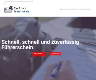 Sofortfuhrerschein.com(Sofort Führerschein) Screenshot