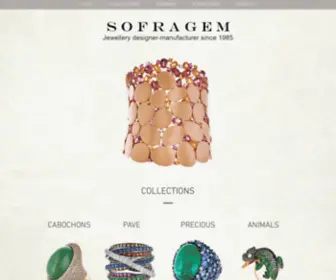 Sofragem.com(Jewelry designer &amp; manufacturer) Screenshot