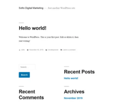 Sofrodigitalmarketing.com(Just another WordPress site) Screenshot