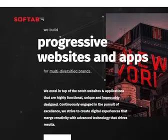 Softab.io(Living websites for brands dying to grow) Screenshot