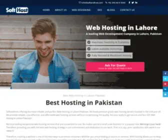 Softandhost.com(Web hosting in pakistan) Screenshot