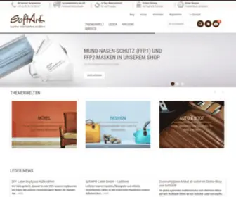 Softart-Leder-Shop.de(Echtes Leder kaufen im SoftArt Onlineshop) Screenshot