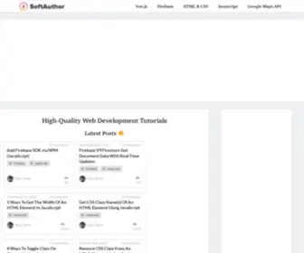 Softauthor.com(High-Quality Web Development Tutorials) Screenshot