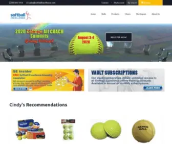 Softballexcellence.com(Softball Training and Education) Screenshot