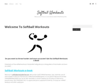 Softballworkoutsforfree.com(softballworkoutsforfree) Screenshot