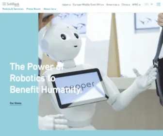 Softbankrobotics.com(SoftBank Robotics) Screenshot