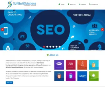 Softbuiltsolutions.com(Website Design) Screenshot