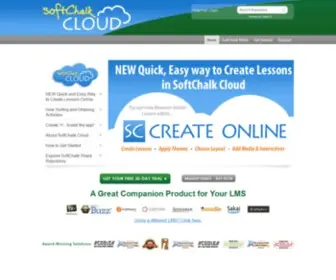 Softchalkcloud.com(SoftChalk CLOUD) Screenshot