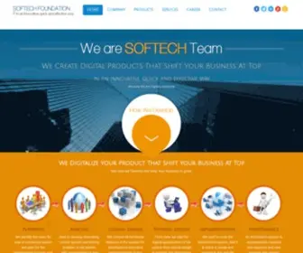 Softechfoundation.com(Software company of nepal) Screenshot