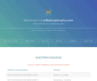 Softeducationplus.com(Bienvenidos a) Screenshot