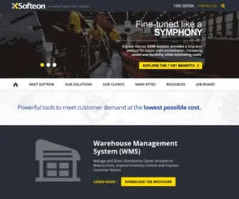 Softeon.com(Supply Chain Management Software & Solutions) Screenshot