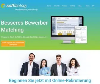Softfactors.com(Smart Digital Recruiting) Screenshot