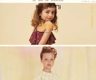 Softgallery.dk(Soft Gallery creates beautiful and poetic luxury children's clothing. Every item) Screenshot