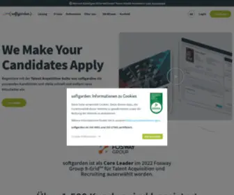 Softgarden.de(Recruiting Software & Bewerbermanagement) Screenshot
