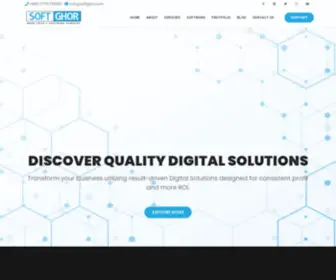 Softghor.com(Custom software development) Screenshot