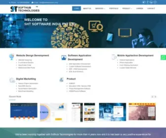 Softhubtechno.com(Software Company In India) Screenshot