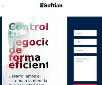 Softian.com(Desarrollo de Sistemas a la medida para controlar tu negocio) Screenshot