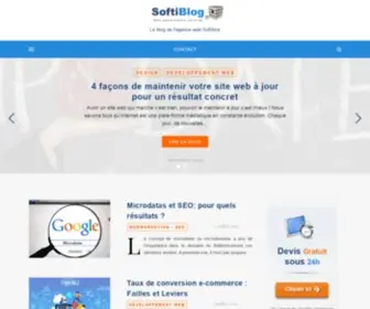 Softiblog.com(Le blog de l'agence web Softibox) Screenshot