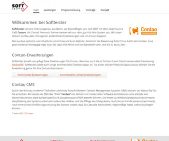Softleister.de(Contao Premium Partner aus Berlin) Screenshot