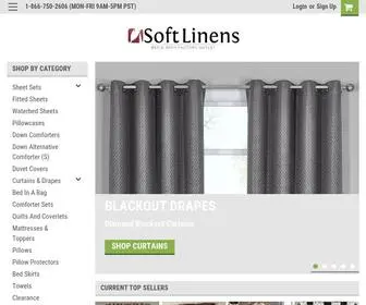 Softlinens.com(Soft Linens) Screenshot