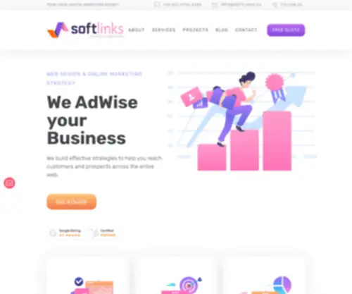 Softlinks.co(Web Design & Online Marketing) Screenshot