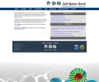 SoftmatterWorld.org(Soft Matter World) Screenshot