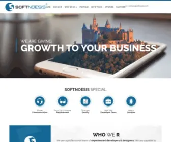 Softnoesis.com(Mobile Application Services Company) Screenshot