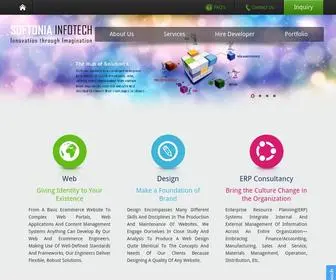 Softoniainfotech.com(Softonia Infotech) Screenshot