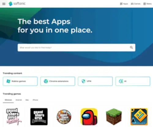 Softonic.com(Softonic es el lugar perfecto para descubrir las mejores apps y contenidos para tu dispositivo) Screenshot