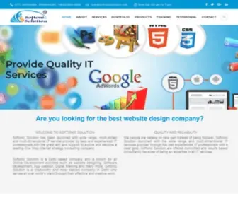 Softonicsolution.com(Leading Web Designing Company) Screenshot