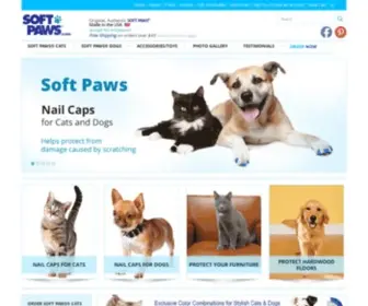 Softpaws.com(Nail Caps for Cats and Dogs) Screenshot