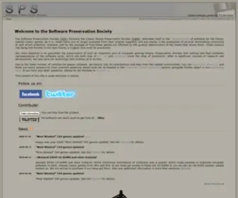 Softpres.org(Software Preservation Society) Screenshot