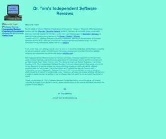 Softreviews.org(Dr. Tom's Independent Software Reviews) Screenshot