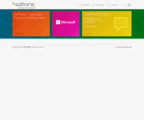 Softronic.pl(Autoryzowane Szkolenia Informatyczne oraz Certyfikacja) Screenshot