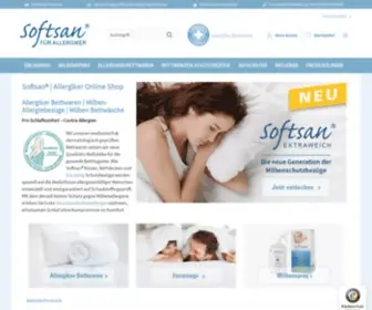 Softsan.de(Für Allergiker direkt vom Hersteller) Screenshot