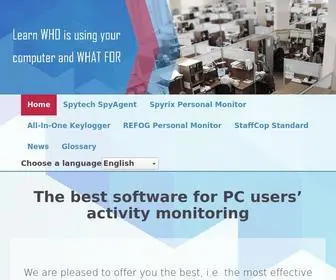 Softsecurity.com(The best software for PC users' activity monitoring) Screenshot