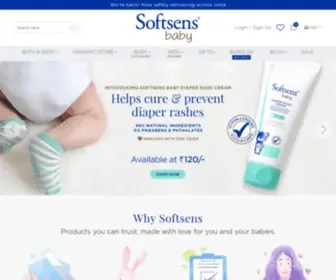 Softsensbaby.com(Softsens Baby India) Screenshot