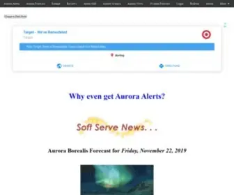 Softservenews.com(Aurora Borealis Forecast) Screenshot