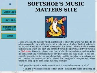 Softshoe-Slim.com(Softshoe's Music Matters Page) Screenshot